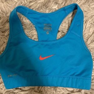 blue nike sports bra